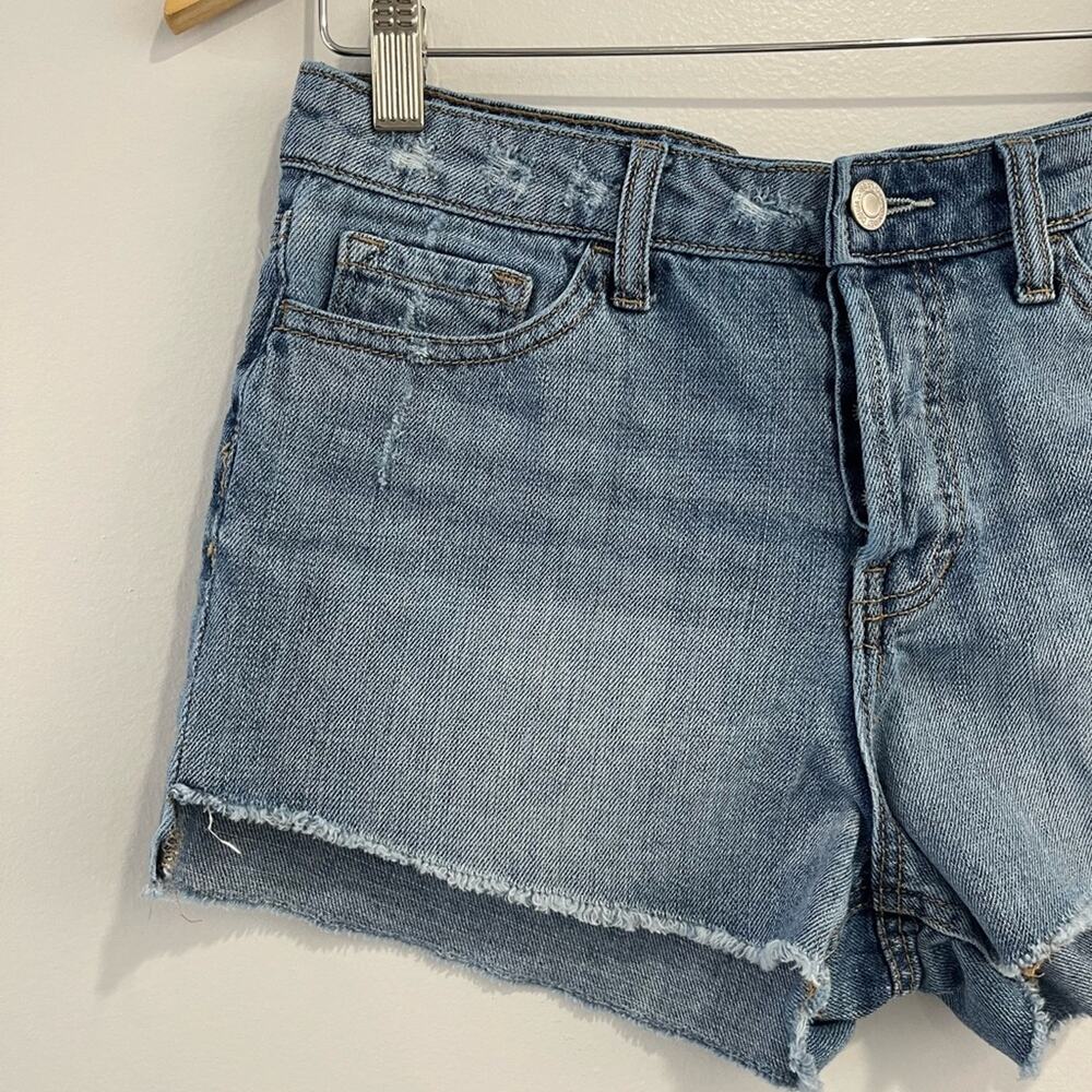 Vervet High Rise Button Fly Shorts 26 Cutoff Distressed - Picture 3 of 9
